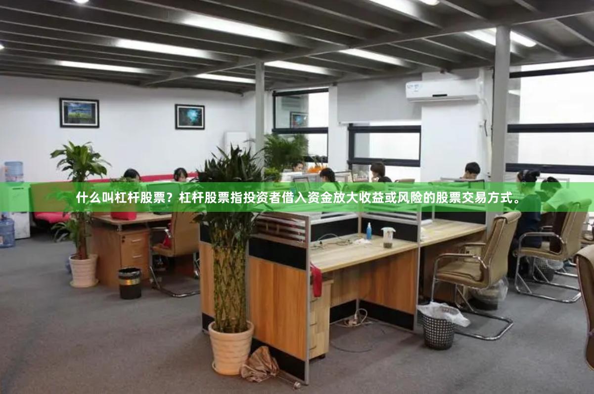 什么叫杠杆股票？杠杆股票指投资者借入资金放大收益或风险的股票交易方式。
